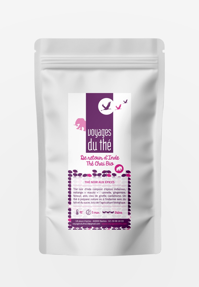 Thé chai bio en vrac - De Retour d’Inde - Voyages du Thé