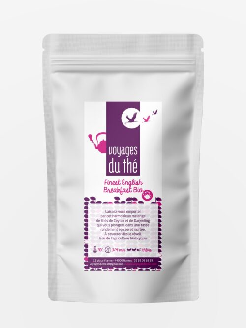 Thé noir bio en vrac - Finest English Breakfast - Voyages du Thé