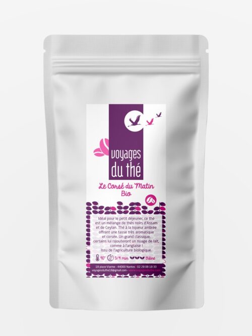 Thé noir bio en vrac - Le Corsé du Matin - Voyages du Thé