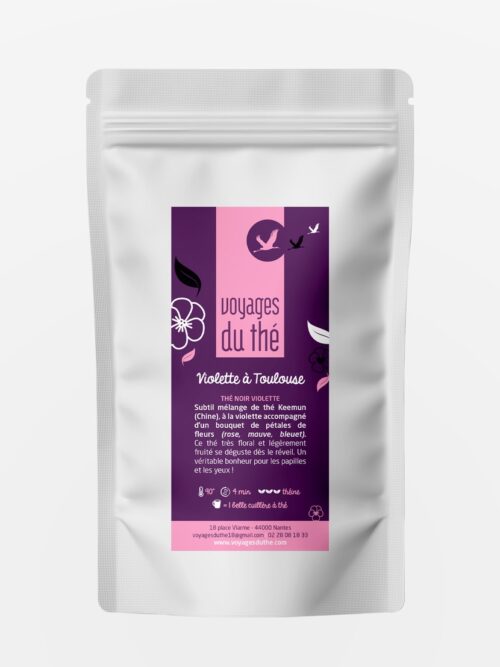 Thé noir bio en vrac - Violette à Toulouse - Voyages du Thé