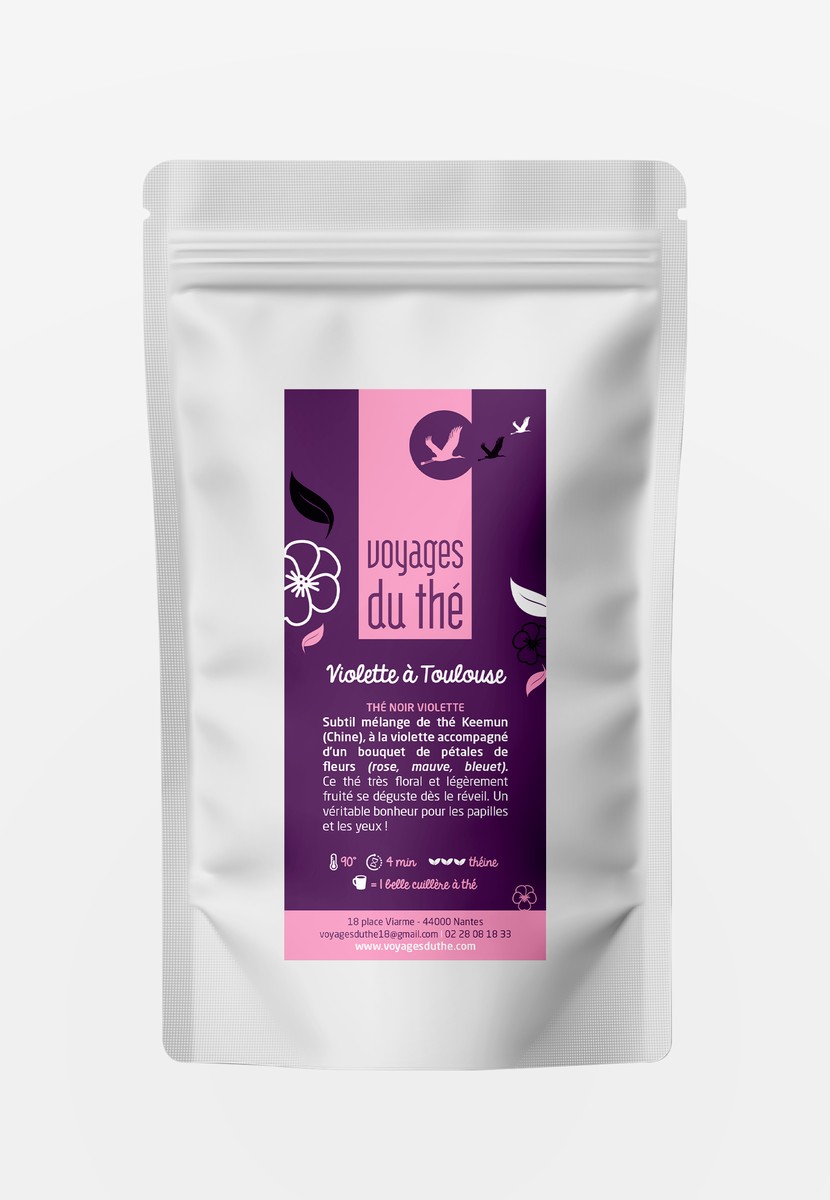 Thé noir bio en vrac - Violette à Toulouse - Voyages du Thé