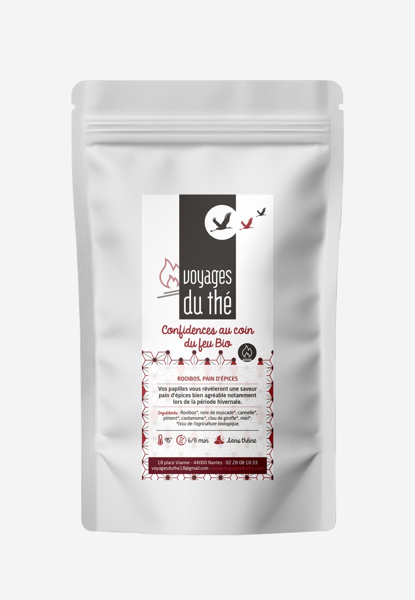 Rooibos bio en vrac - Confidences au Coin du Feu - Voyages du Thé